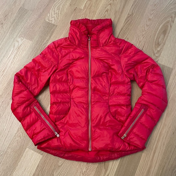 lululemon athletica Jackets & Blazers - Lululemon Down Town Puffy red jacket Size 6